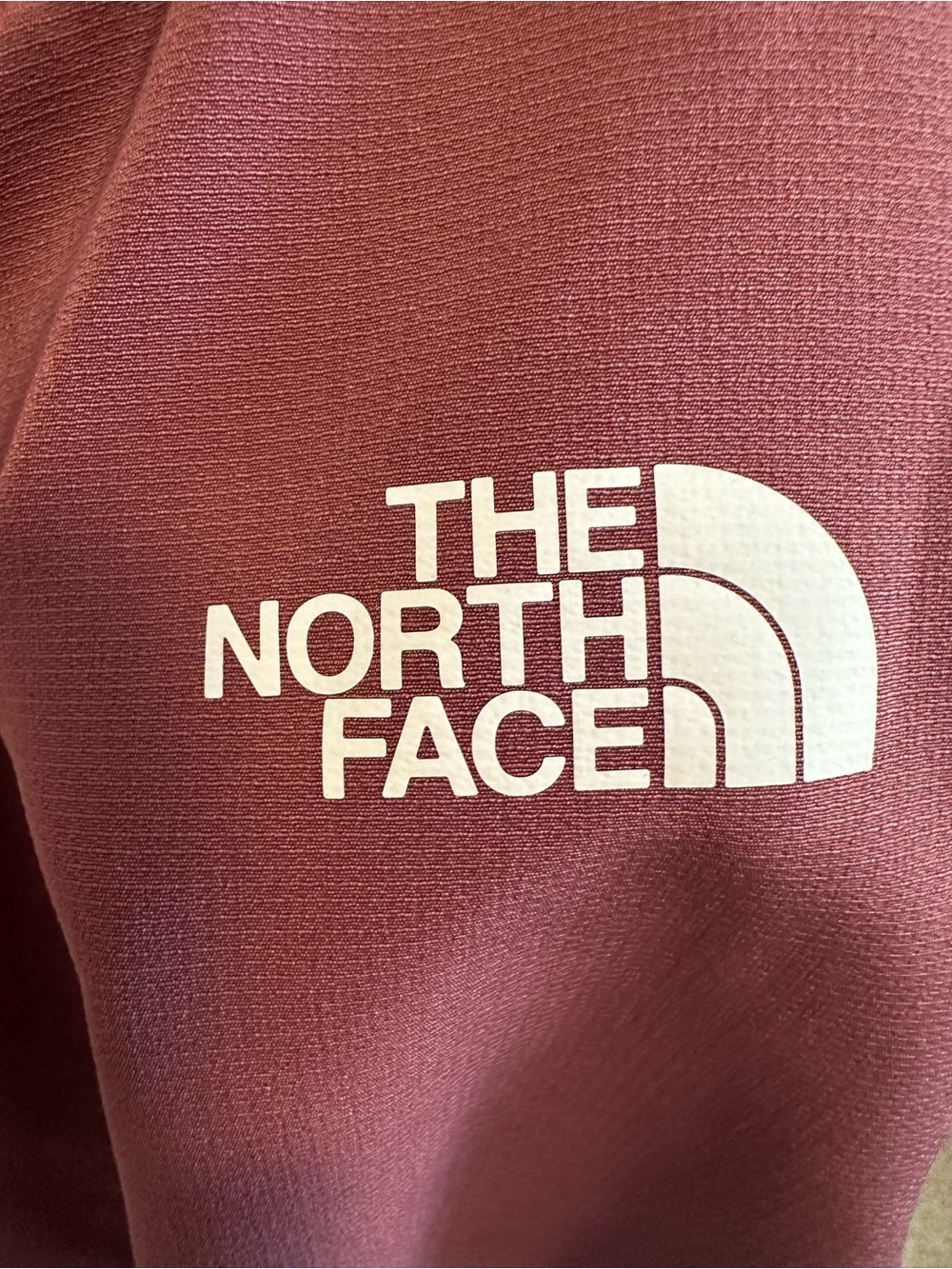 The North Face Tekware Fleece Crewneck Sweatshirt (Style NF0A7QHW) Cranberry - Picture 2 of 9